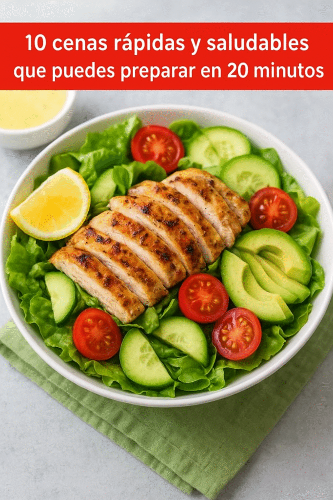 10 cenas rápidas y saludables que puedes preparar en 20 minutos