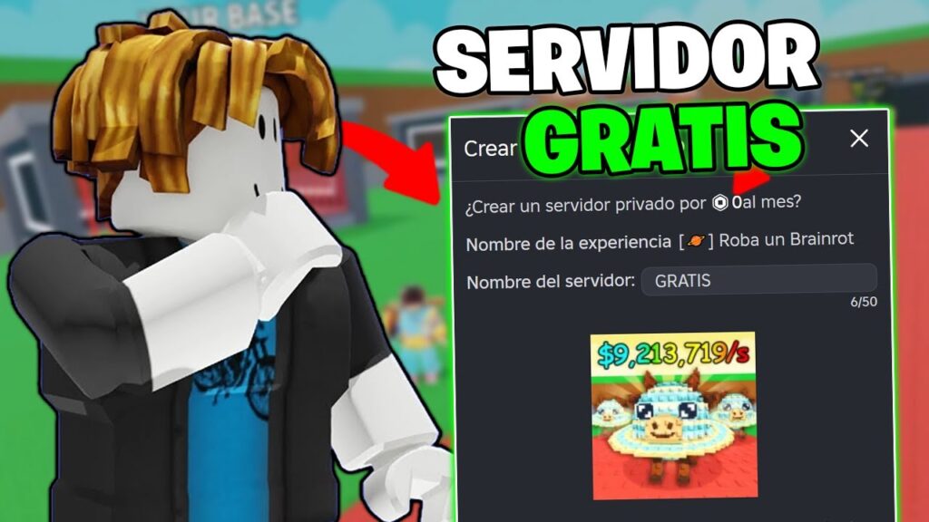 Servidores privados gratis en Roba un Brainrot